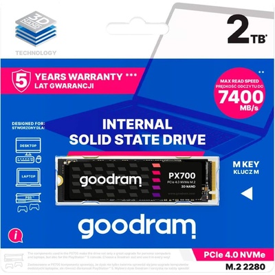 Накопичувач SSD GoodRam m.2 NVMe 2TB PX700 (SSDPR-PX700-02T-80) SSDPR-PX700-02T-80 фото