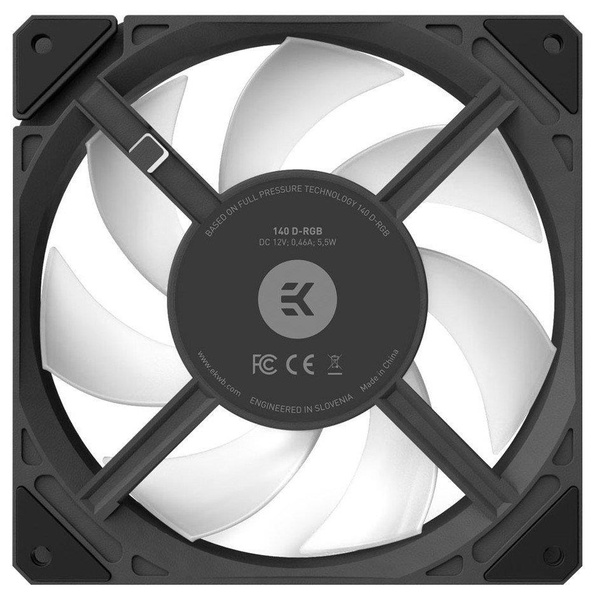 Вентилятор EKWB EK-Loop Fan FPT 140 D-RGB - Black (3831109897621) 3831109897621 фото