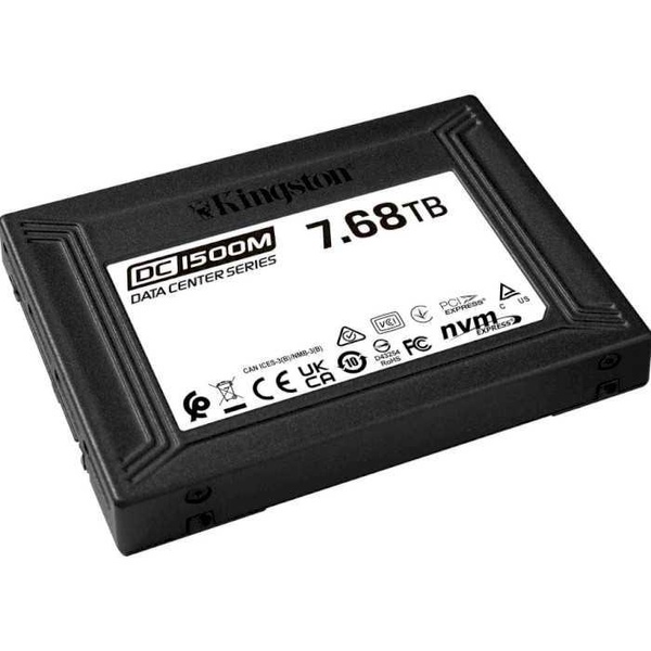 Накопичувач SSD Kingston SSD U.2 NVMe 7680Gb DC1500M Enterprise (SEDC1500M/7680G) SEDC1500M/7680G фото