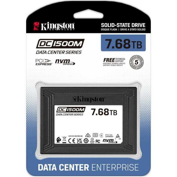 Накопитель SSD Kingston SSD U.2 NVMe 7680Gb DC1500M Enterprise (SEDC1500M/7680G) SEDC1500M/7680G фото