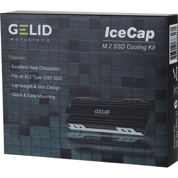 Радиатор Gelid Solutions IceCap M.2 SSD Cooler HS-M2-SSD-21 HS-M2-SSD-21 фото