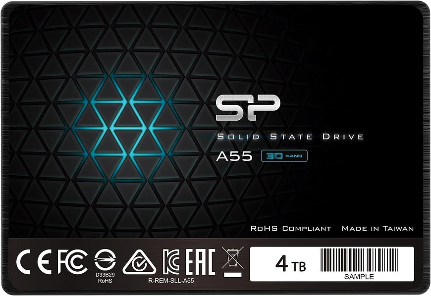 Накопичувач SSD Silicon Power Sata 2.5 4Tb A55 (SP004TBSS3A55S25) SP004TBSS3A55S25 фото