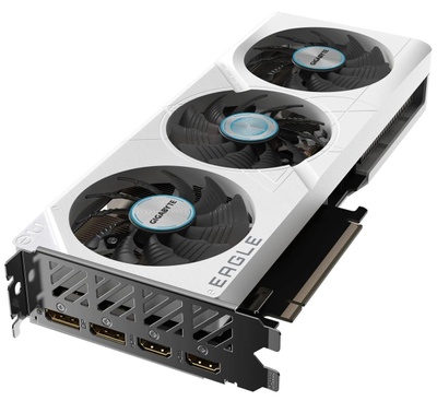 Відеокарта Gigabyte RTX 4060 8G Eagle OC ICE (GV-N4060EAGLEOC ICE-8GD) (GDDR6, 128 bit, PCI-E 4.0 x8) GV-N4060EAGLEOC ICE-8GD фото