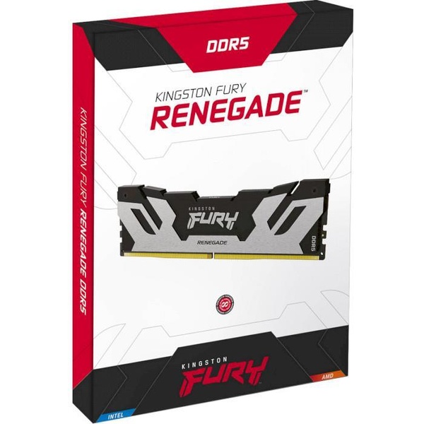 Модуль пам'яті Kingston Fury DDR5 16GB 6400MHz Renegade Silver (KF564C32RS-16) KF564C32RS-16 фото