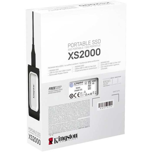 Накопитель SSD Kingston SSD Portable USB 500GB XS2000 Silver (SXS2000/500G) SXS2000/500G фото