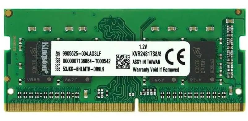 Модуль пам'яті Kingston DDR4 8Gb 2400 MHz Sodimm (KVR24S17S8/8) KVR24S17S8/8 фото