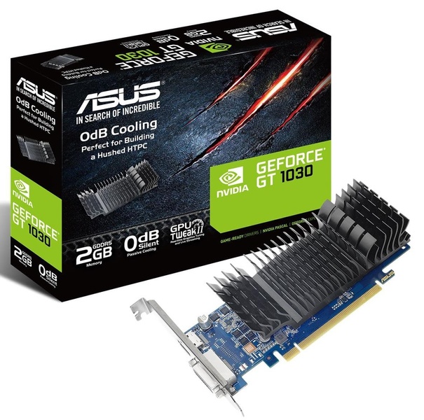 Видеокарта ASUS GT 1030 2Gb (GT1030-SL-2G-BRK) (GDDR5, 64 bit, PCI-E 3.0 x16) GT1030-SL-2G-BRK фото