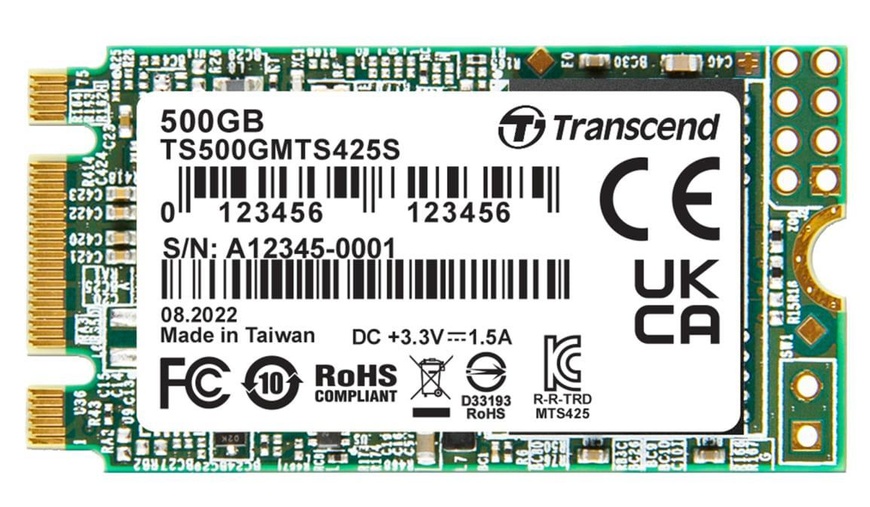 Накопичувач SSD Transcend mSata 425S 500GB (TS500GMTS425S) TS500GMTS425S фото