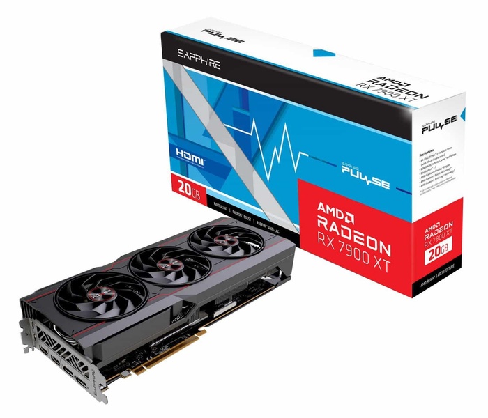 Видеокарта Sapphire AMD Radeon RX 7900 XT 20GB PULSE GAMING OC (11323-02-20G) (GDDR6, 320 bit, PCI-E 4.0 x16) 11323-02-20G фото