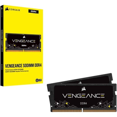 Модуль пам'яті Corsair DDR4 32GB (2x16) SODIMM 3200MHz VENGEANCE Black (CMSX32GX4M2A3200C22) CMSX32GX4M2A3200C22 фото