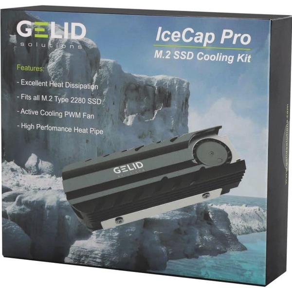 Радиатор охолодження Gelid Solutions IceCap Pro M.2 SSD (HS-M2-SSD-22) HS-M2-SSD-22 фото