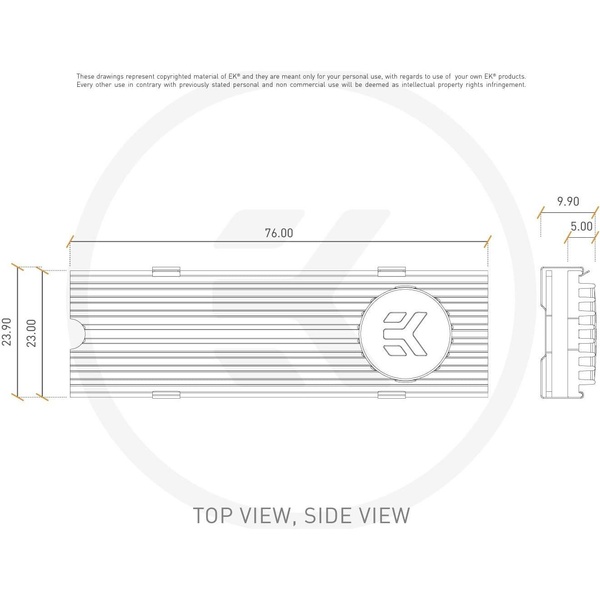 Радіатор EKWB EK-M.2 NVMe Heatsink - Red 3830046991751 3830046991751 фото