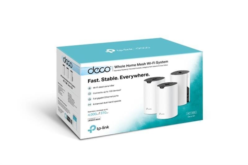 Бездротова TP-Link mesh Deco S4 AC1200 3Pcs White 802.11ac (Deco S4 3-pack) Deco S4 3-pack фото