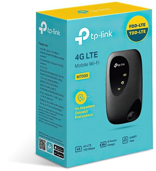 Маршрутизатор TP-Link 4G M7000 N150 Black 802.11n (M7000) M7000 фото