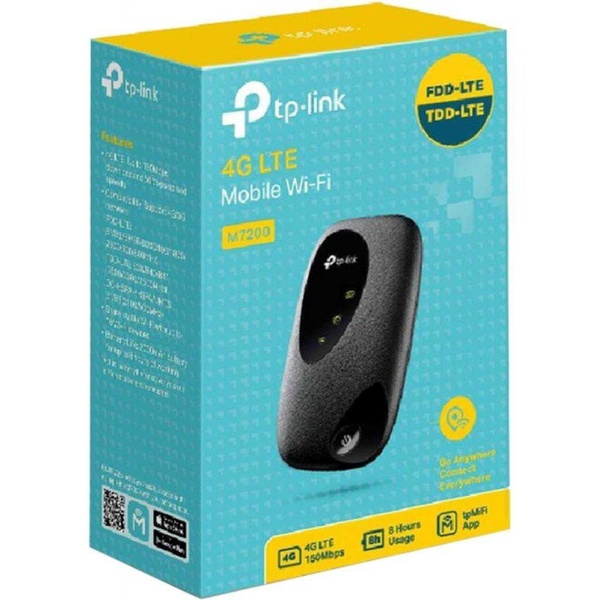 Маршрутизатор TP-Link 4G M7200 N150 Black 802.11n (M7200) M7200 фото