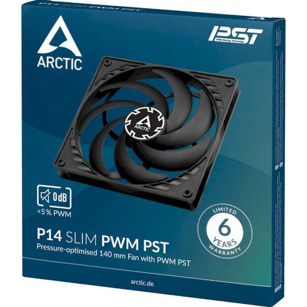 Вентилятор Arctic P14 SLIM PWM PST (ACFAN00268A) ACFAN00268A фото