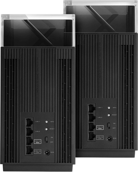 MESH-система ASUS mesh ZenWiFi Pro ET12 AXE11000 2Pcs Black 802.11aх (90IG05Z0-MO3A20) (ZenWiFi Pro ET12 (2pk)) ZenWiFi Pro ET12 (2pk) фото