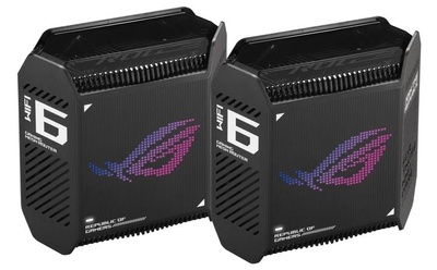 MESH-система ASUS mesh ROG Rapture GT6 AX10000 2Pcs Black 802.11ax (90IG07F0-MU9A20) (GT6 (2PK black)) GT6 (2PK black) фото