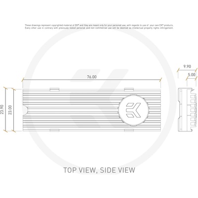 Радиатор EKWB EK-M.2 NVMe Heatsink - Gold 3830046995278 3830046995278 фото