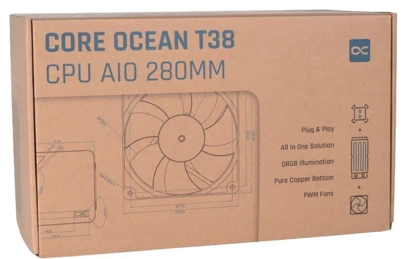 СВО Alphacool Core Ocean T38 AIO 280mm 13053 (1022342) 1022342 фото