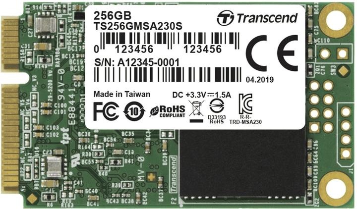 Накопичувач SSD Transcend mSata SSD230S 128 GB 120 (TS128GMSA230S) TS128GMSA230S фото