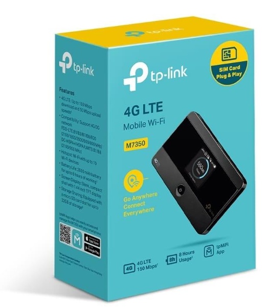 Бездротовий роутер TP-Link 4G M7350 N150 Black 802.11n (M7350) M7350 фото