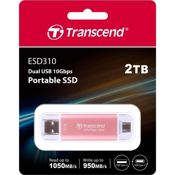 Накопичувач SSD Transcend SSD 2TB ESD310P Pink (TS2TESD310P) (FFMSTR02127) FFMSTR02127 фото