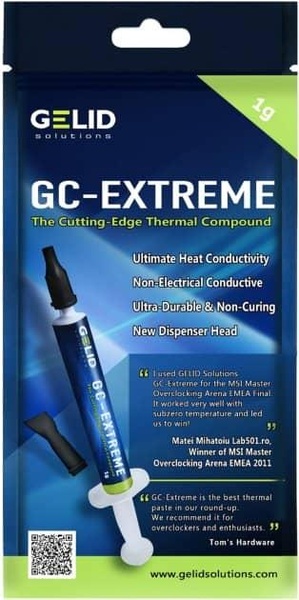 Термопаста Gelid Solutions GC-Extreme 1g (TC-GC-03-D) TC-GC-03-D фото