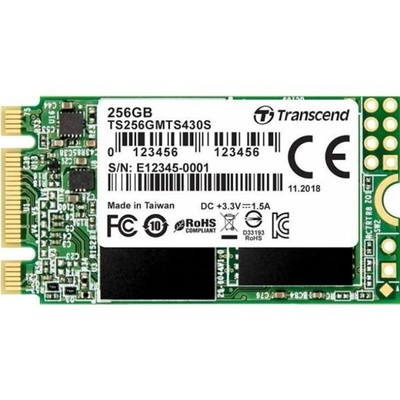 Накопичувач SSD Transcend M.2 sata 256Gb 430S (TS256GMTS430S) (FFMSTR01367) FFMSTR01367 фото